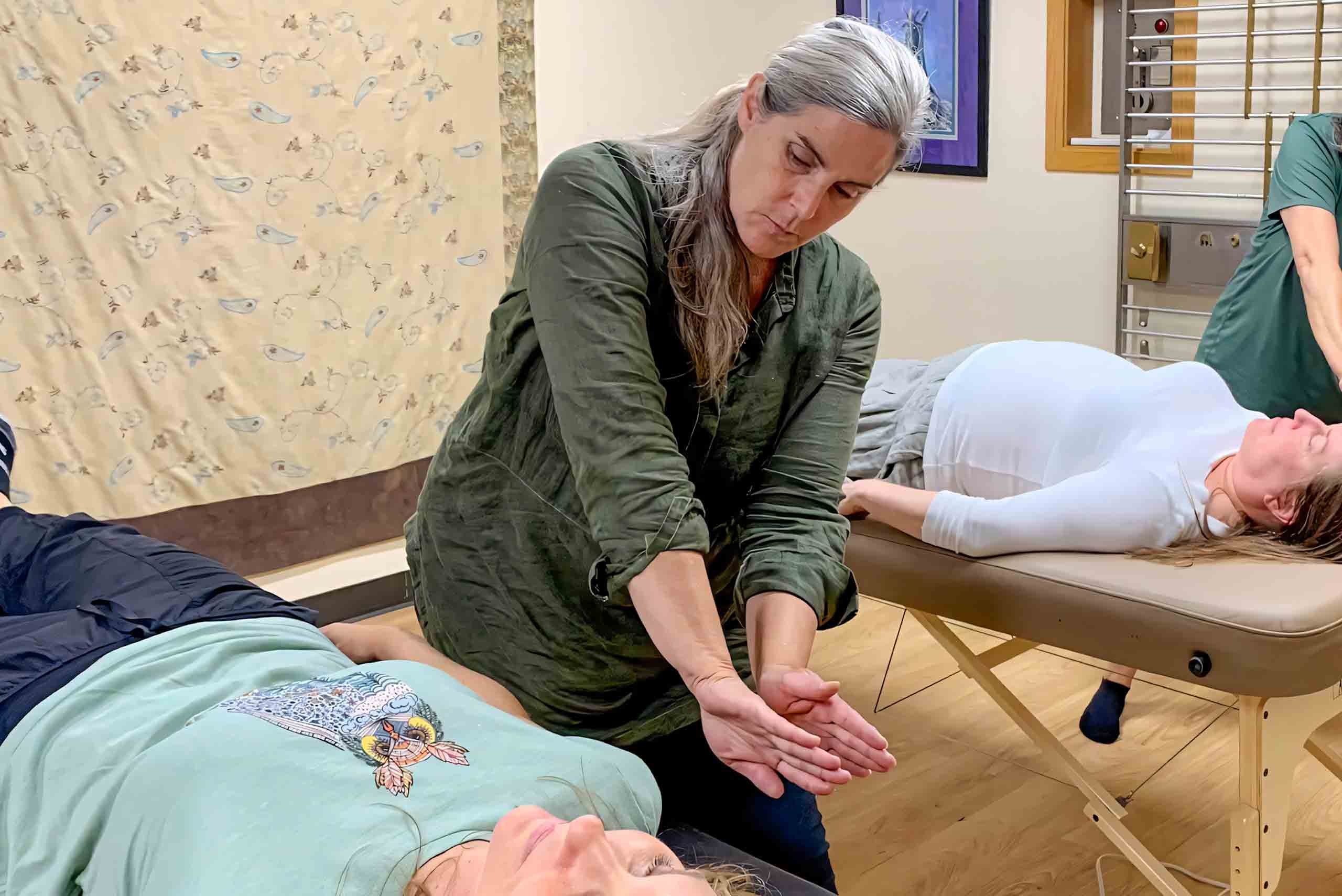 Marconics Teacher Cindy Jordan - performs protocol