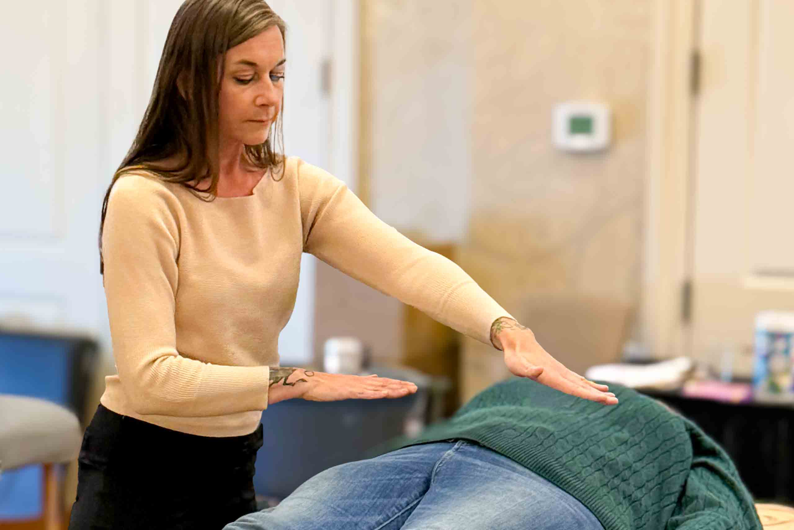 Marconics Teacher Jennifer Munro - performs protocol