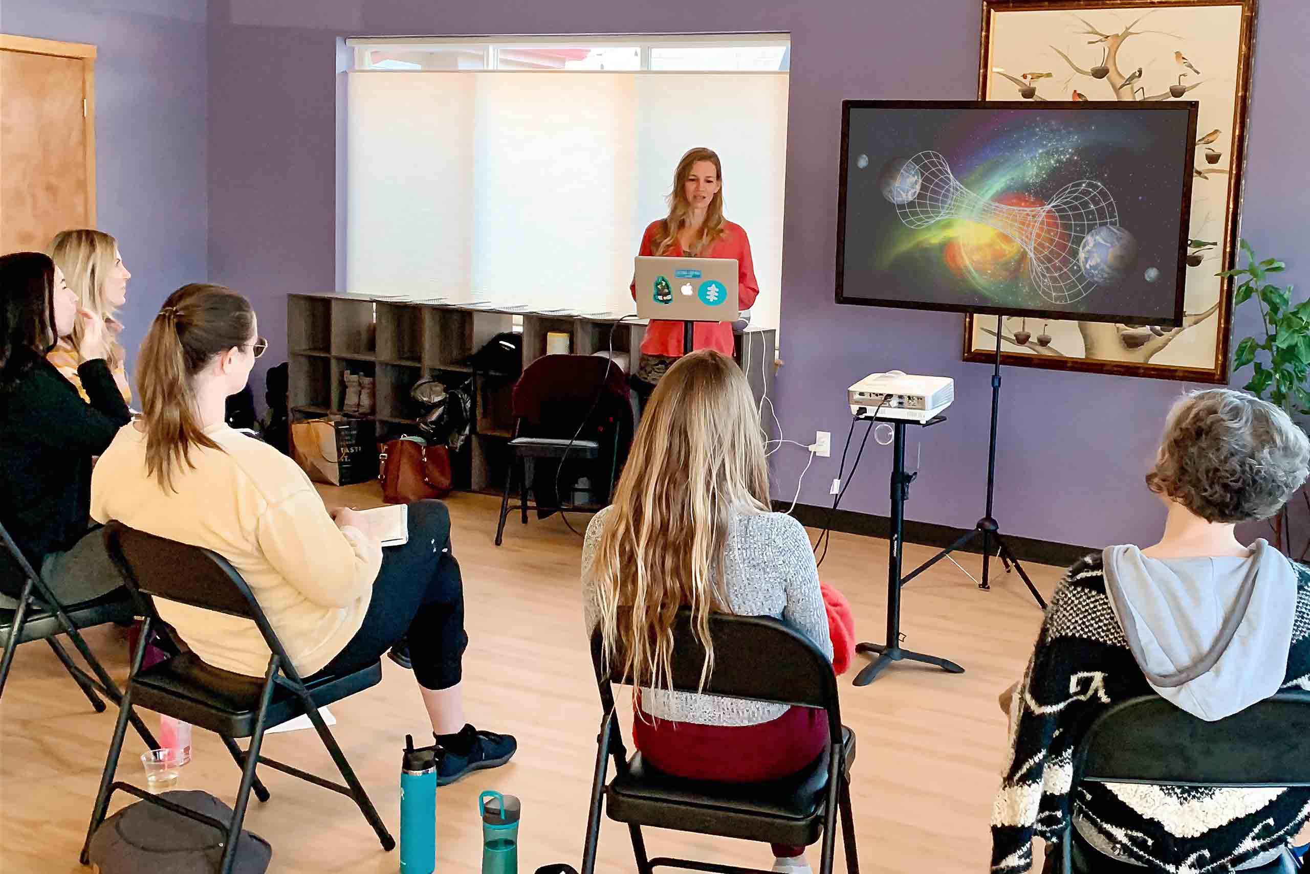 Marconics Teacher - Kristi Farmer - teaching a class