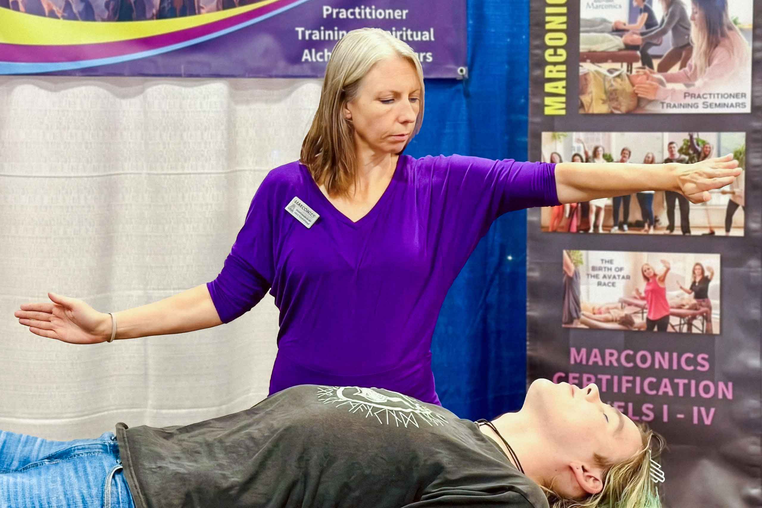 Marconics Teacher Camilla McKay - demonstrates protocol