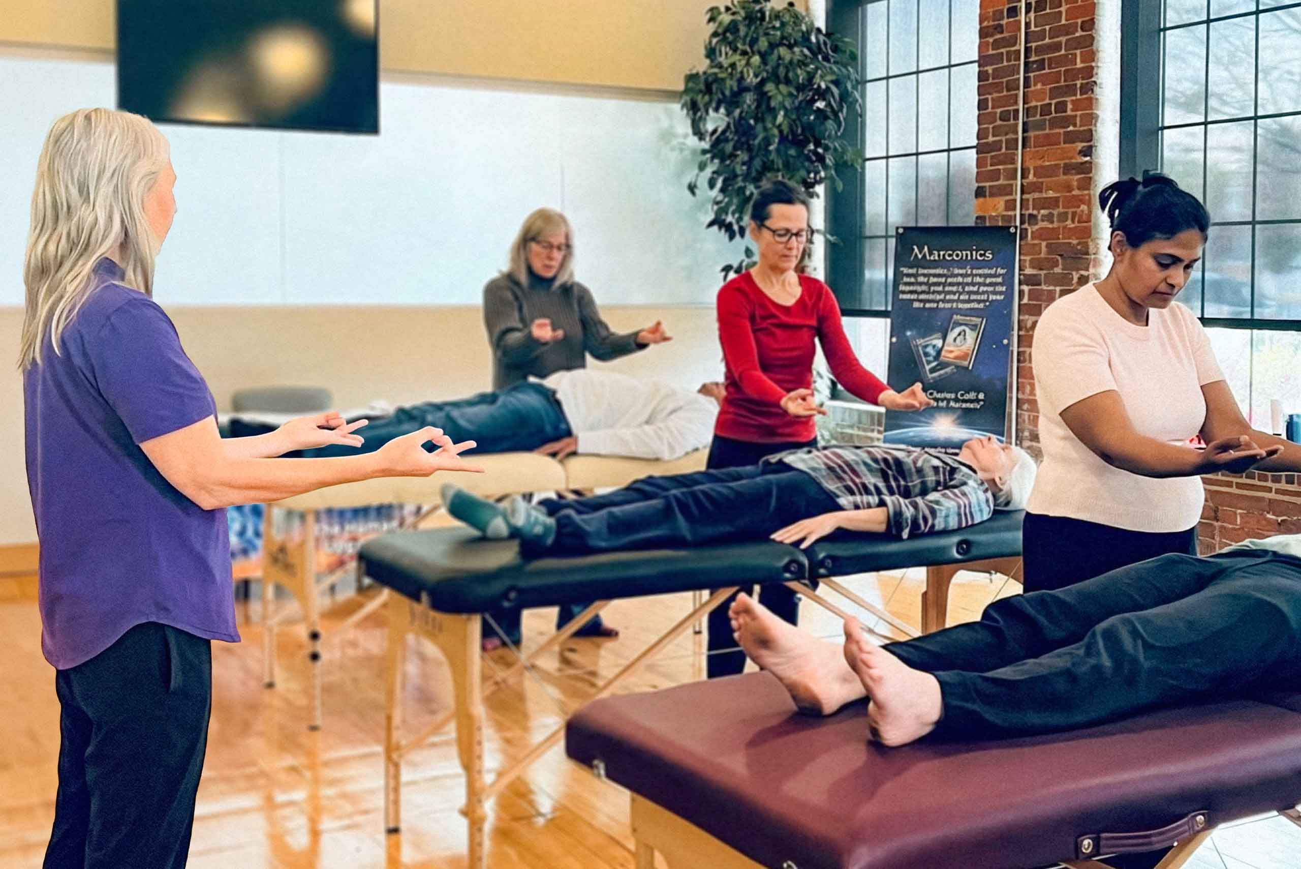 Marconics Teacher Camilla McKay - teaches class