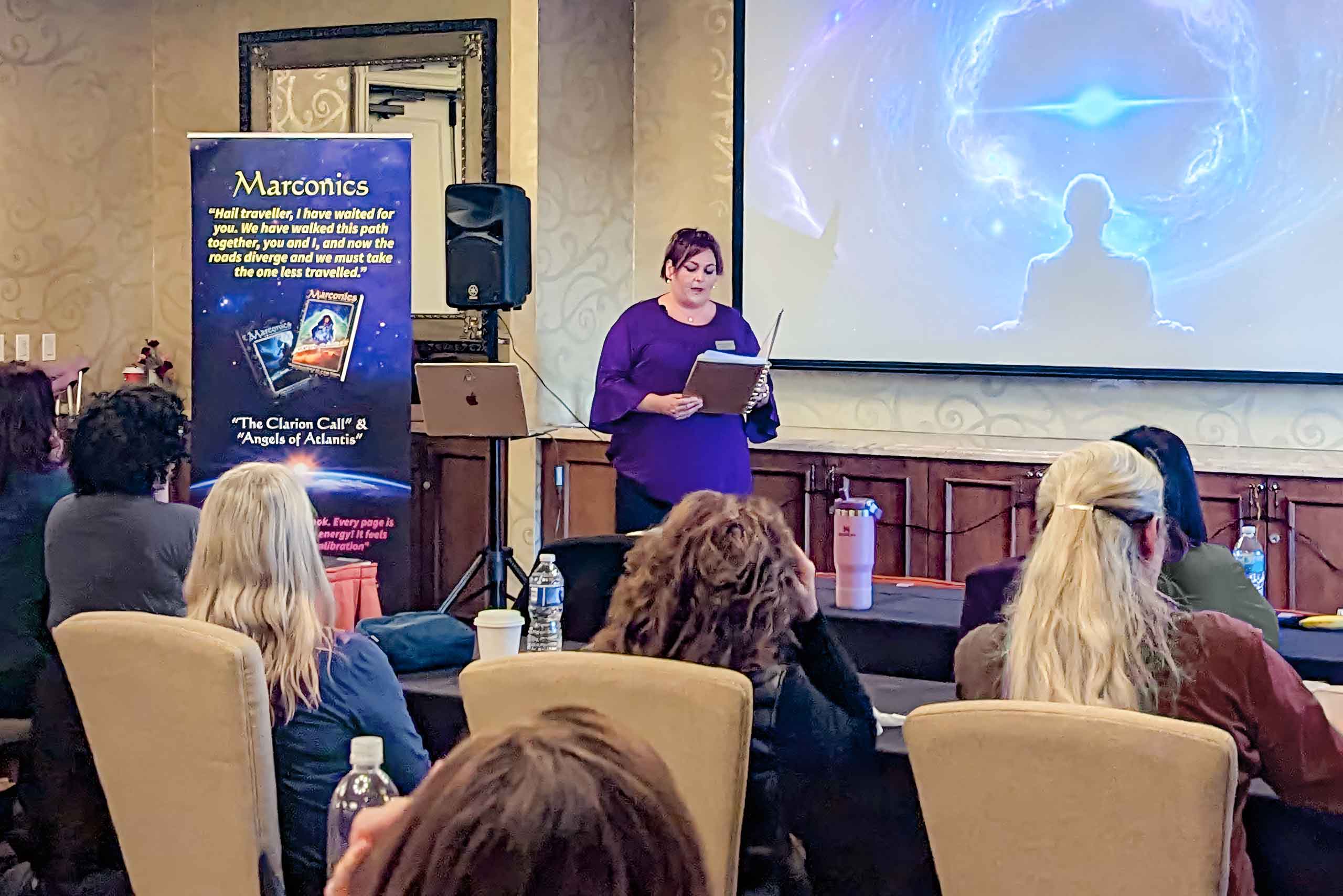 Marconics Teacher Leah Derosier - teaches class