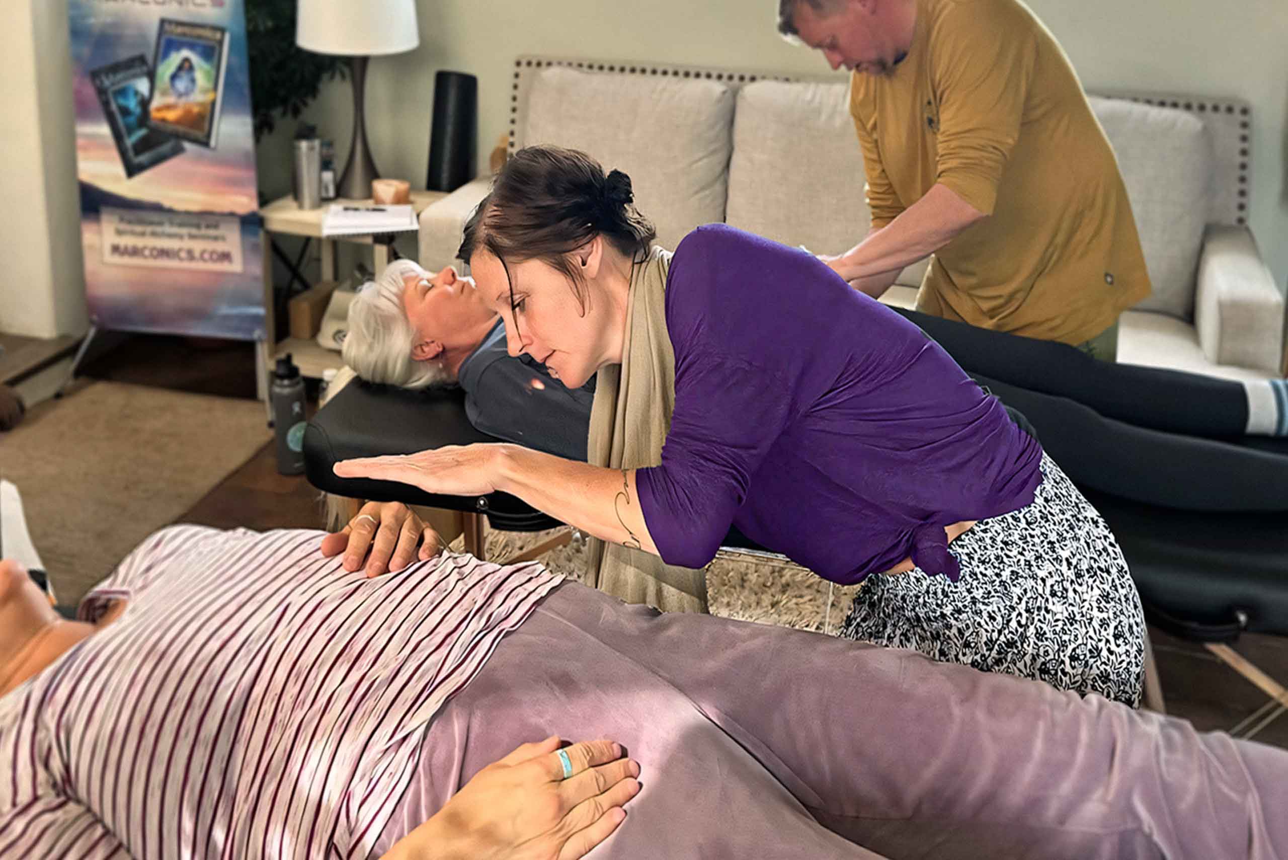 Marconics Teacher Lucy Barna - demonstrates protocol