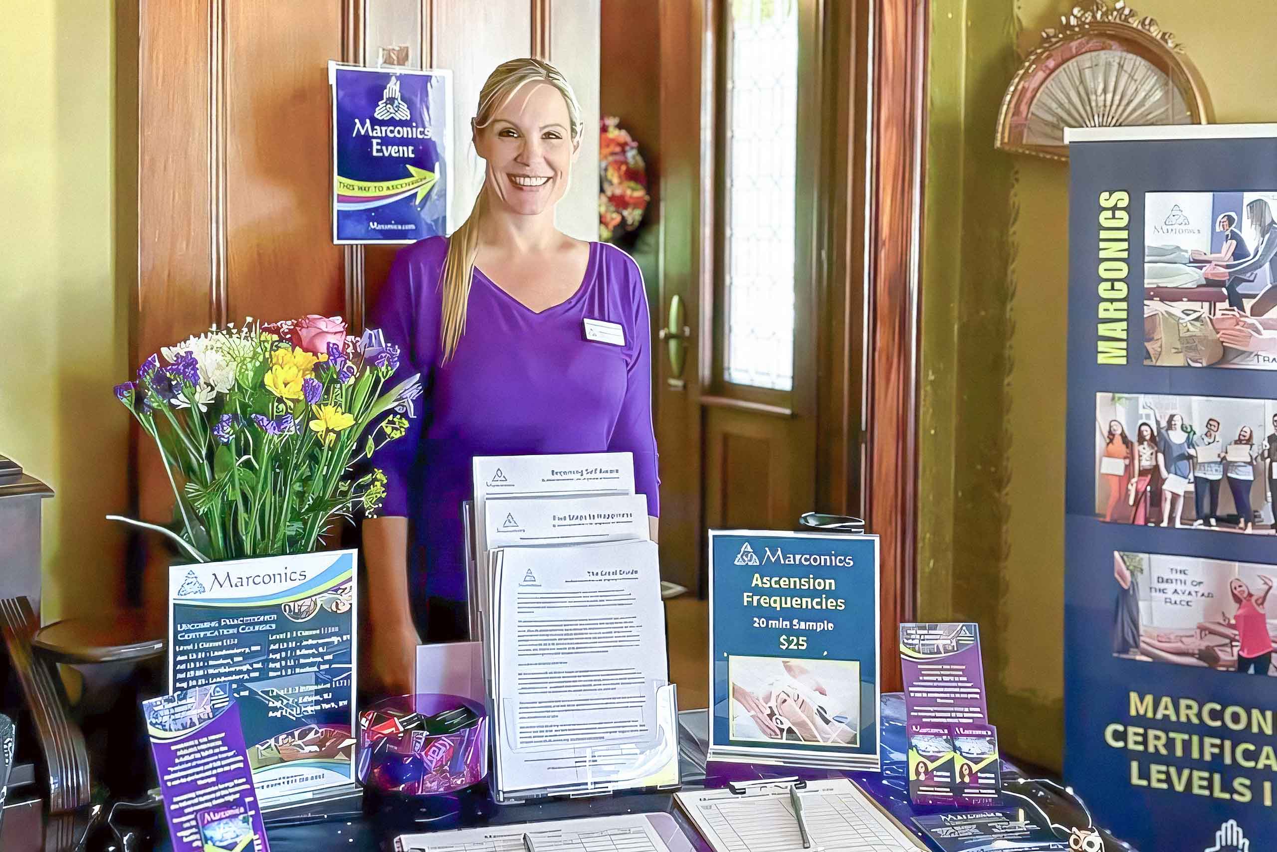 Marconics Teacher Melissa Poste - at expo