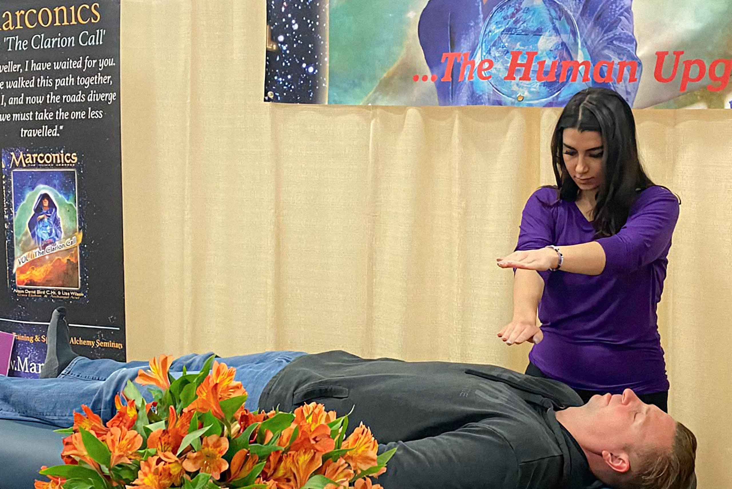 Marconics Teacher Sue Disakias - performs protocol