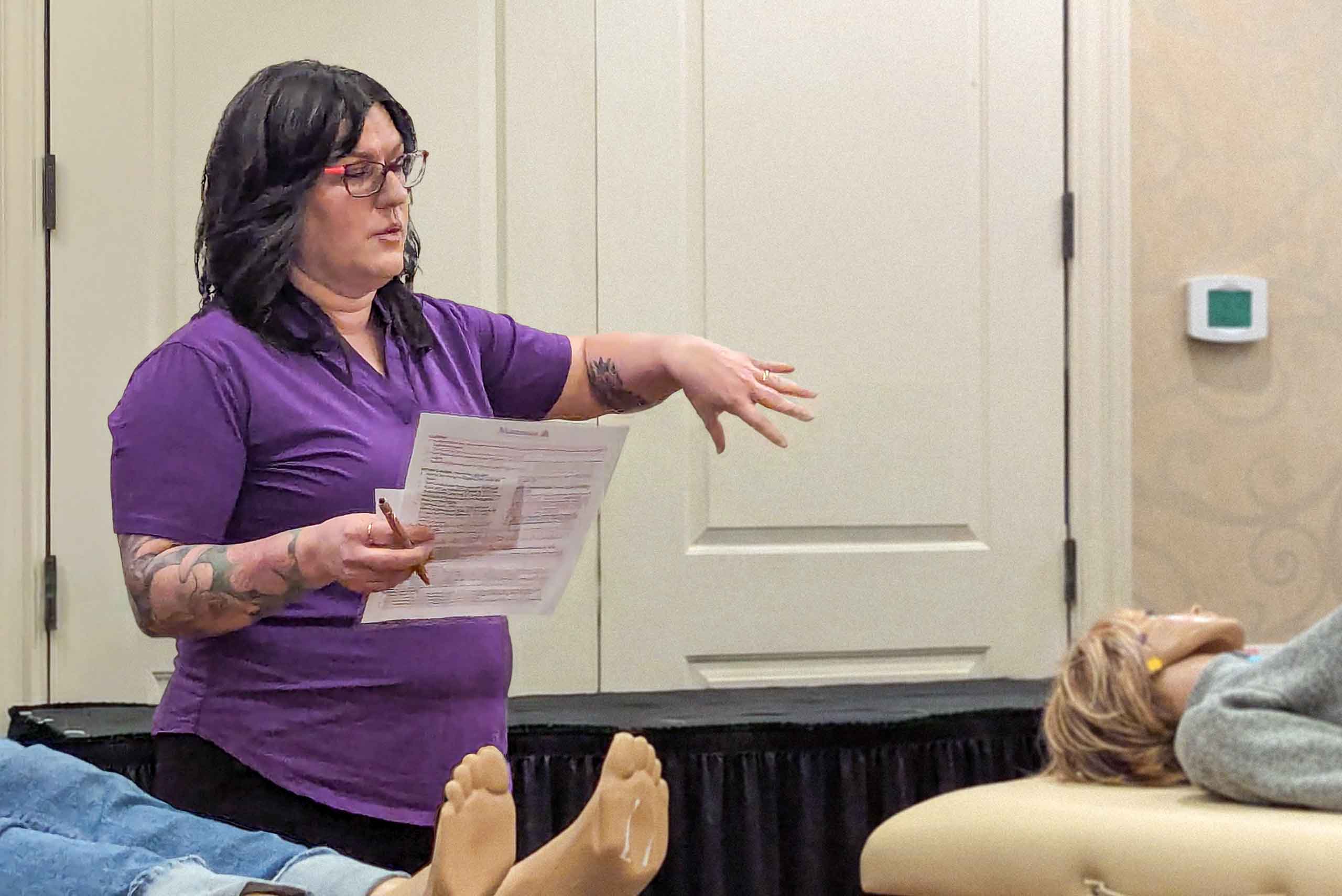 Marconics Teacher Tiffany Moore - teaches protocol