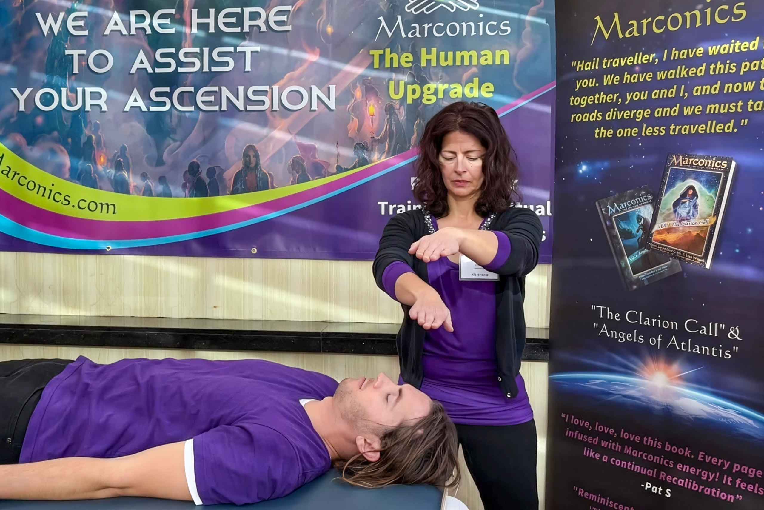 Marconics Teacher Vanessa Nicoletta - performs protocol at expo