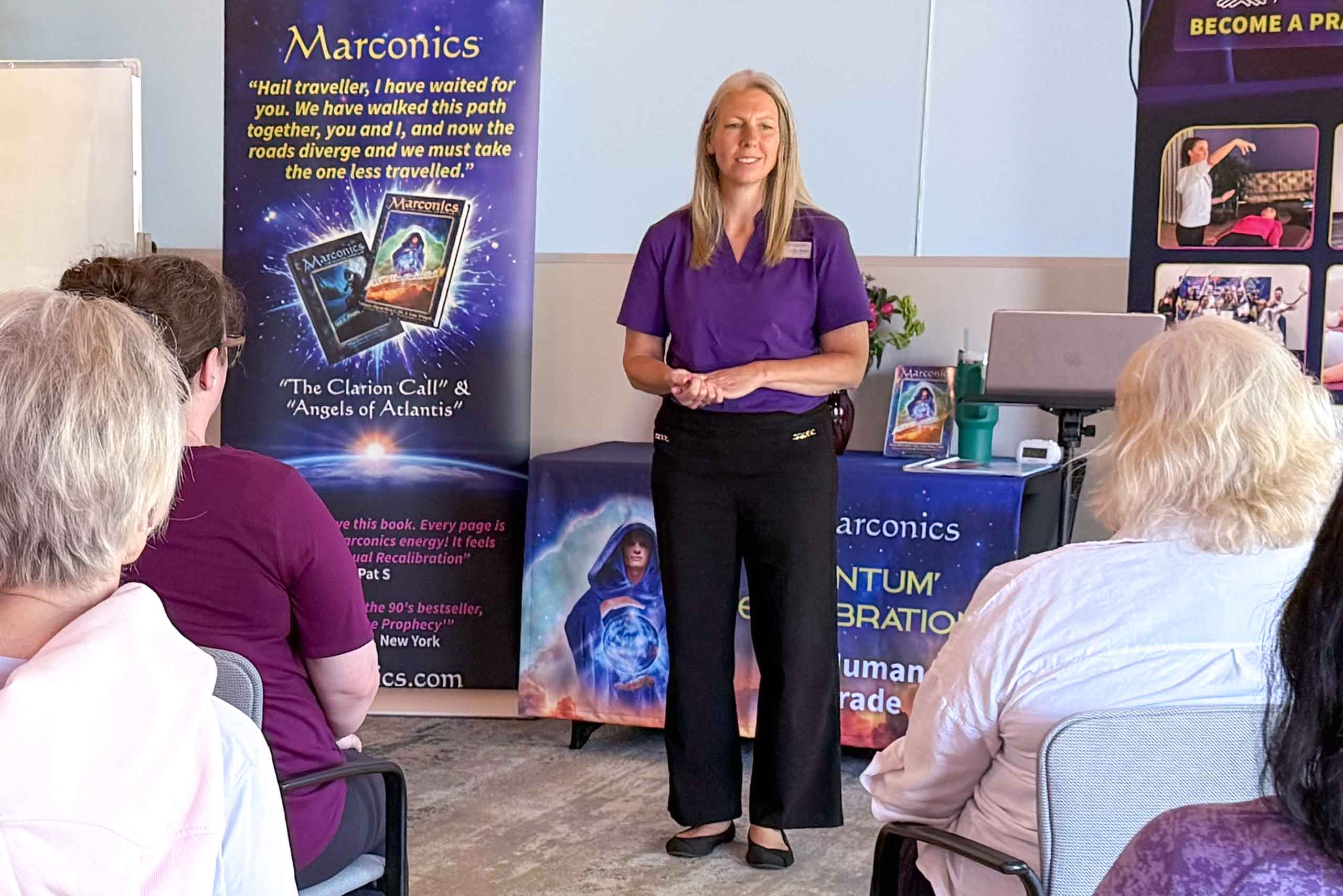 Marconics Teacher Camilla McKay - teaches class