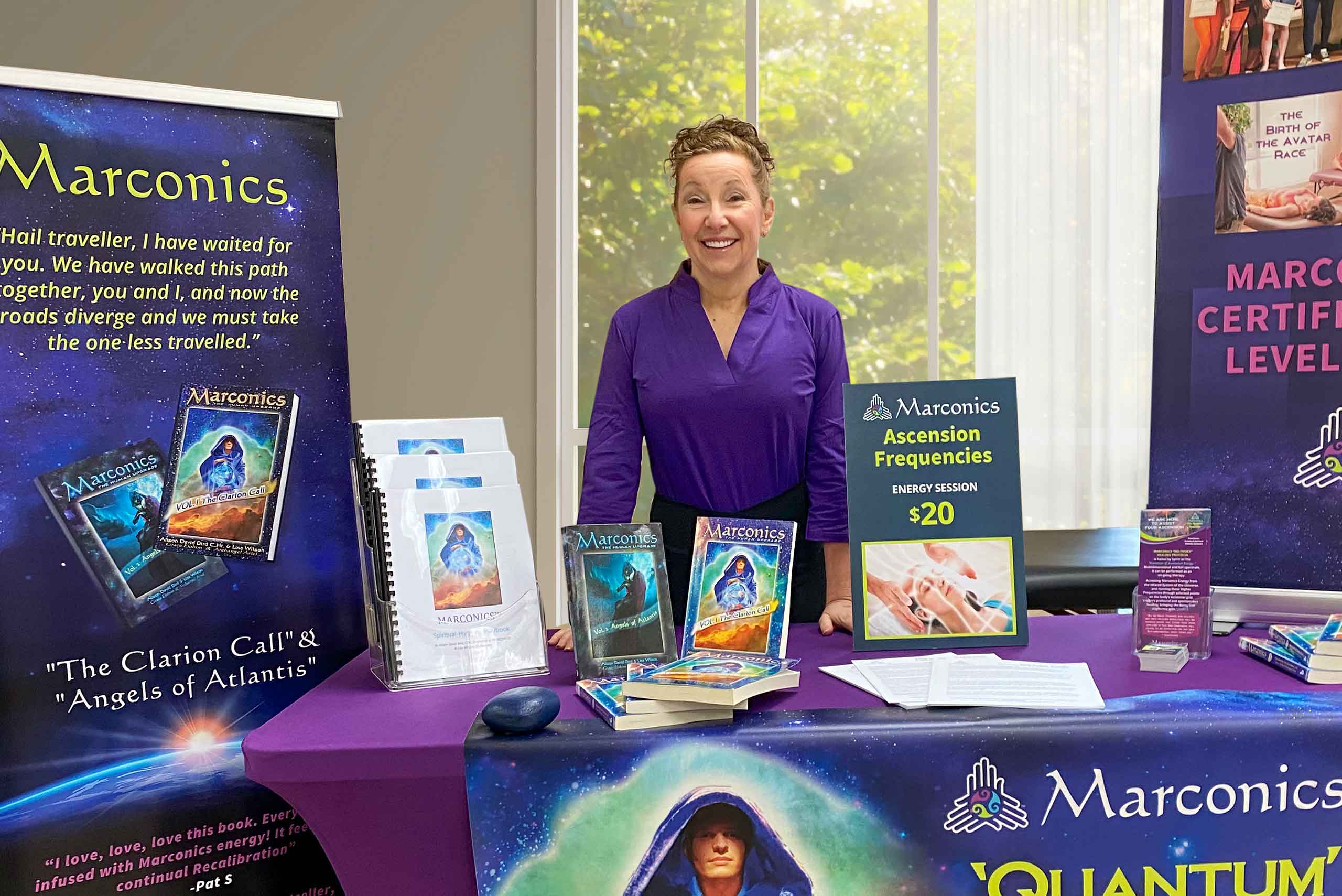 Marconics Teacher Melinda Asztalos - at expo Marconics Teacher Melinda Asztalos - at expo