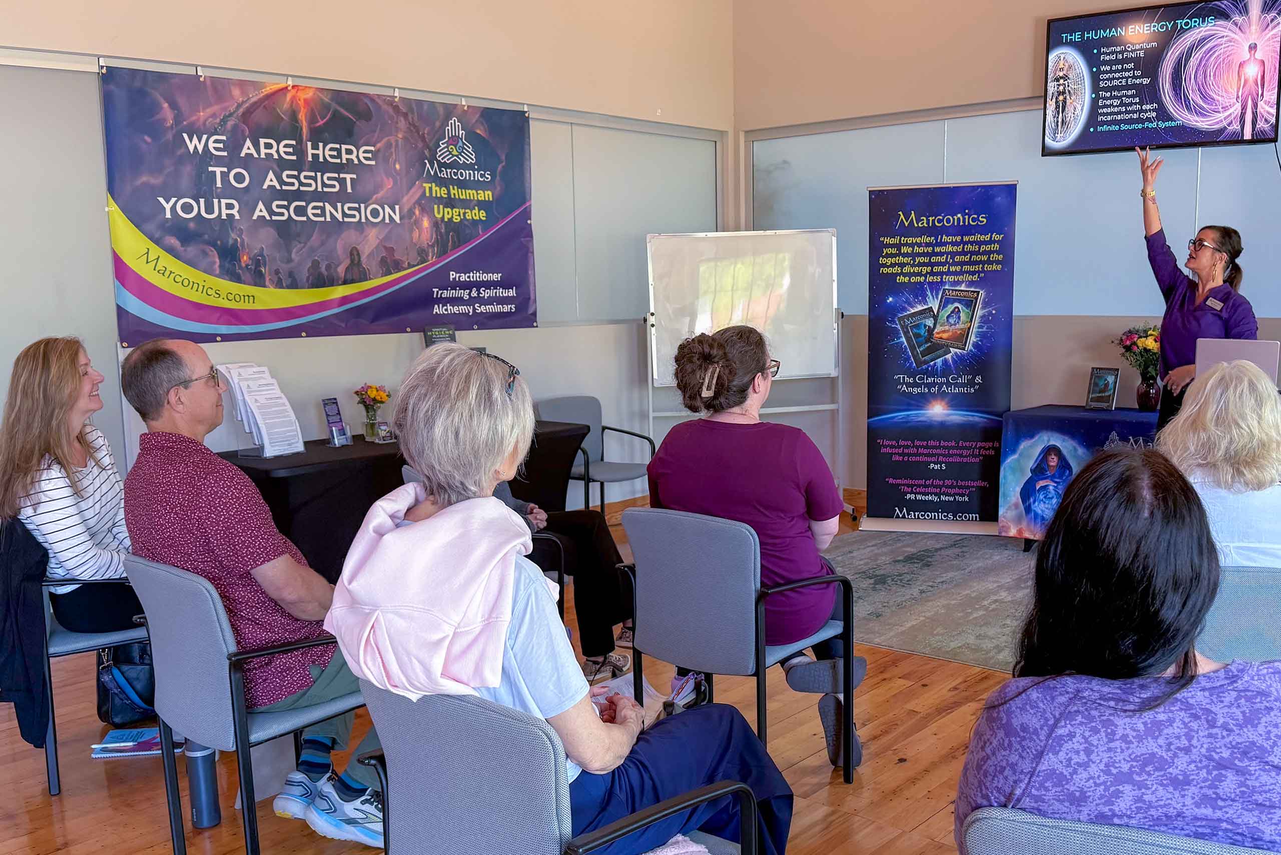 Marconics Teacher Pamela Killings - teaches class