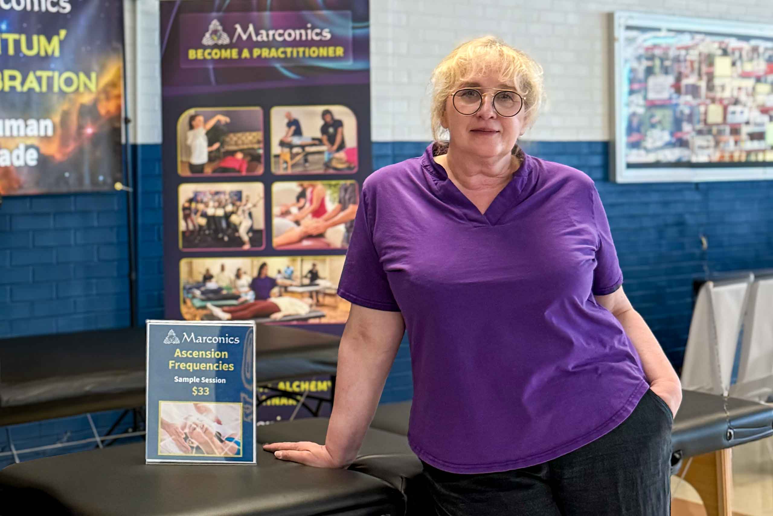 Marconics Teacher Jana Svarckopfa - at expo Marconics Teacher Jana Svarckopfa - at expo