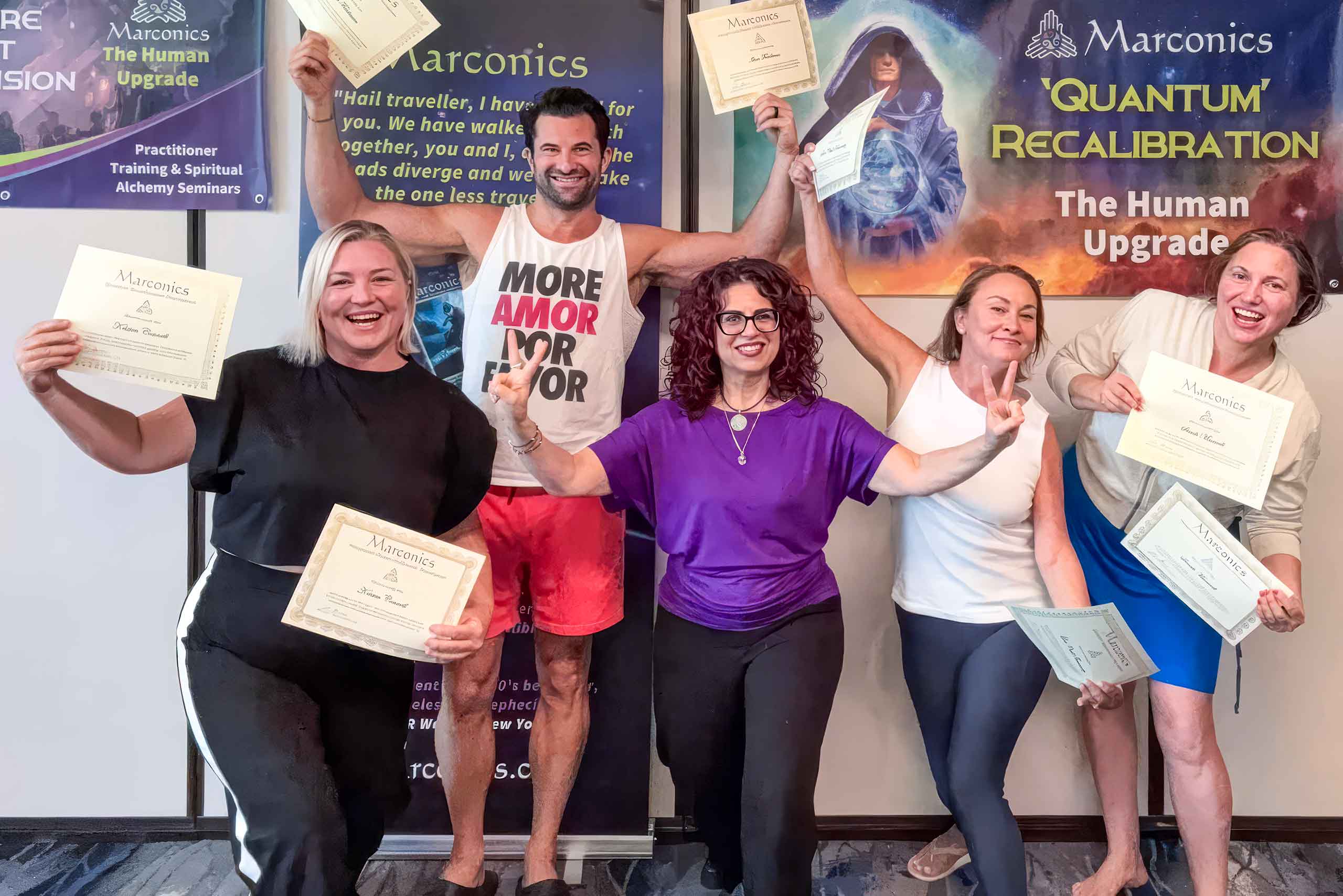 Marconics Teacher Robin Landau - class celebrates certification