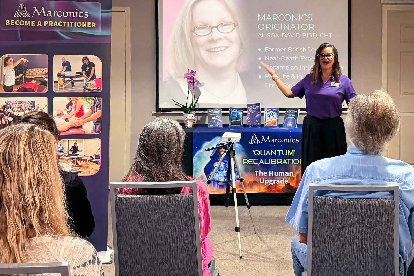 Marconics Teacher Pamela Killings - teaches class